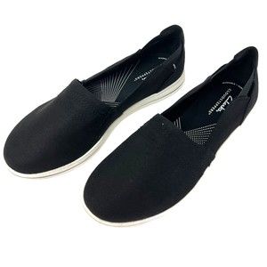 Clarks Womens Slip On Shoes Breeze Step Black Casual Flats 9.5W Loafers NEW